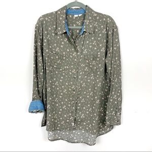 Melrose & Market Button Down Floral Shirt